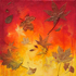 Herbst II, 58cm x 58cm, Acryl/Mischtechnik auf Leinwand
