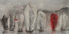  Regatta I, 100cm x 50cm, Acryl/Mischtechnik auf Leinwand