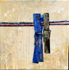 Waschtag, 40cm x 40cm, Acryl/Mischtechnik auf Leinwand