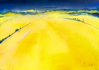 Rapsfeld, 70cm x 50cm, Acryl/Mischtechnik auf Leinwand
